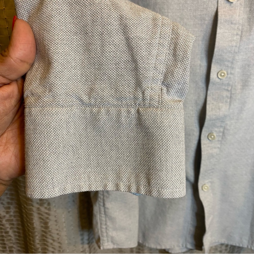 Banana Republic Gray Button Up Shirt - Picture 4 of 6